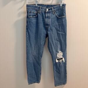 Levi’s Distressed Button Fly 501 Jeans Size 28 / 26